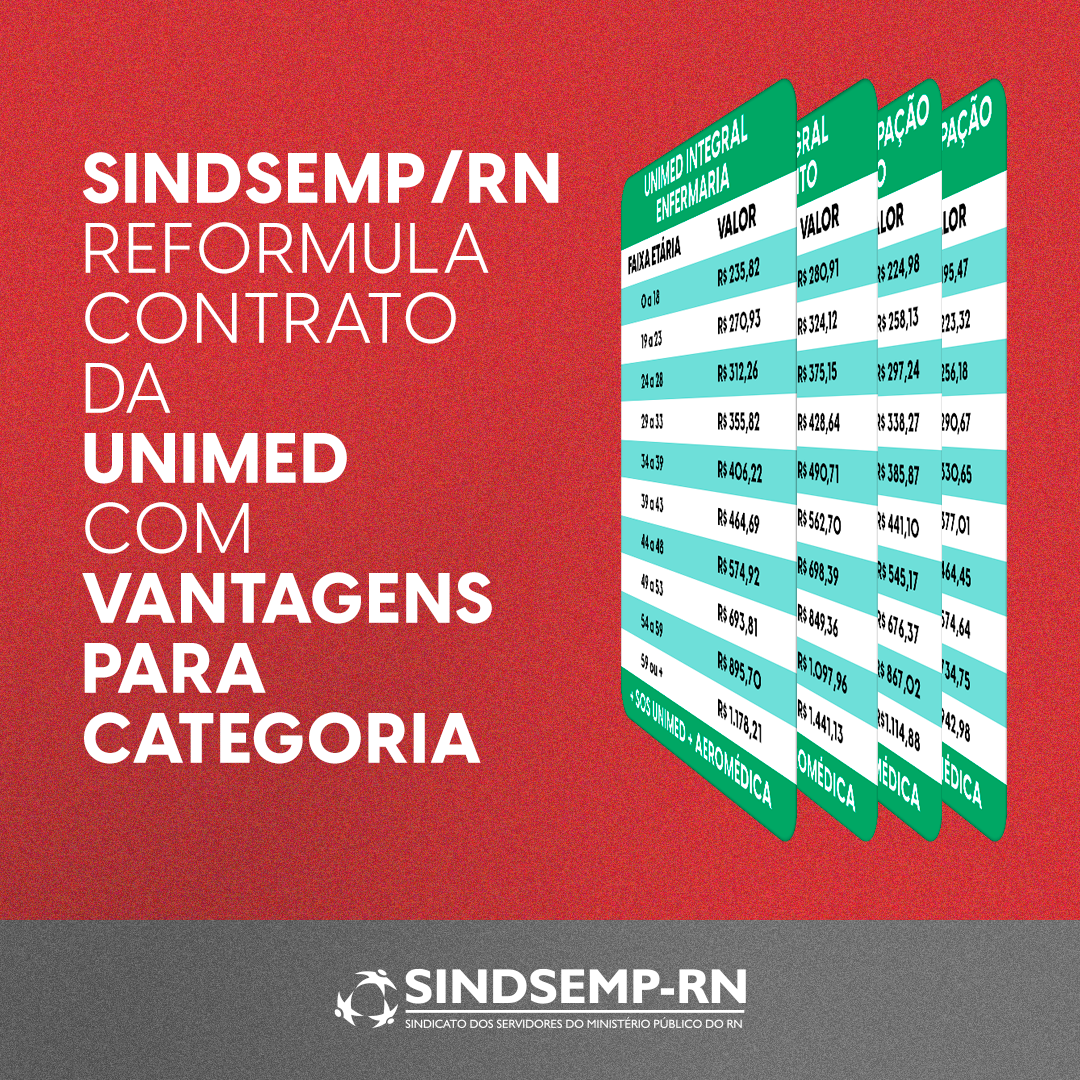 SINDSEMP/RN reformula contrato da UNIMED com vantagens para categoria