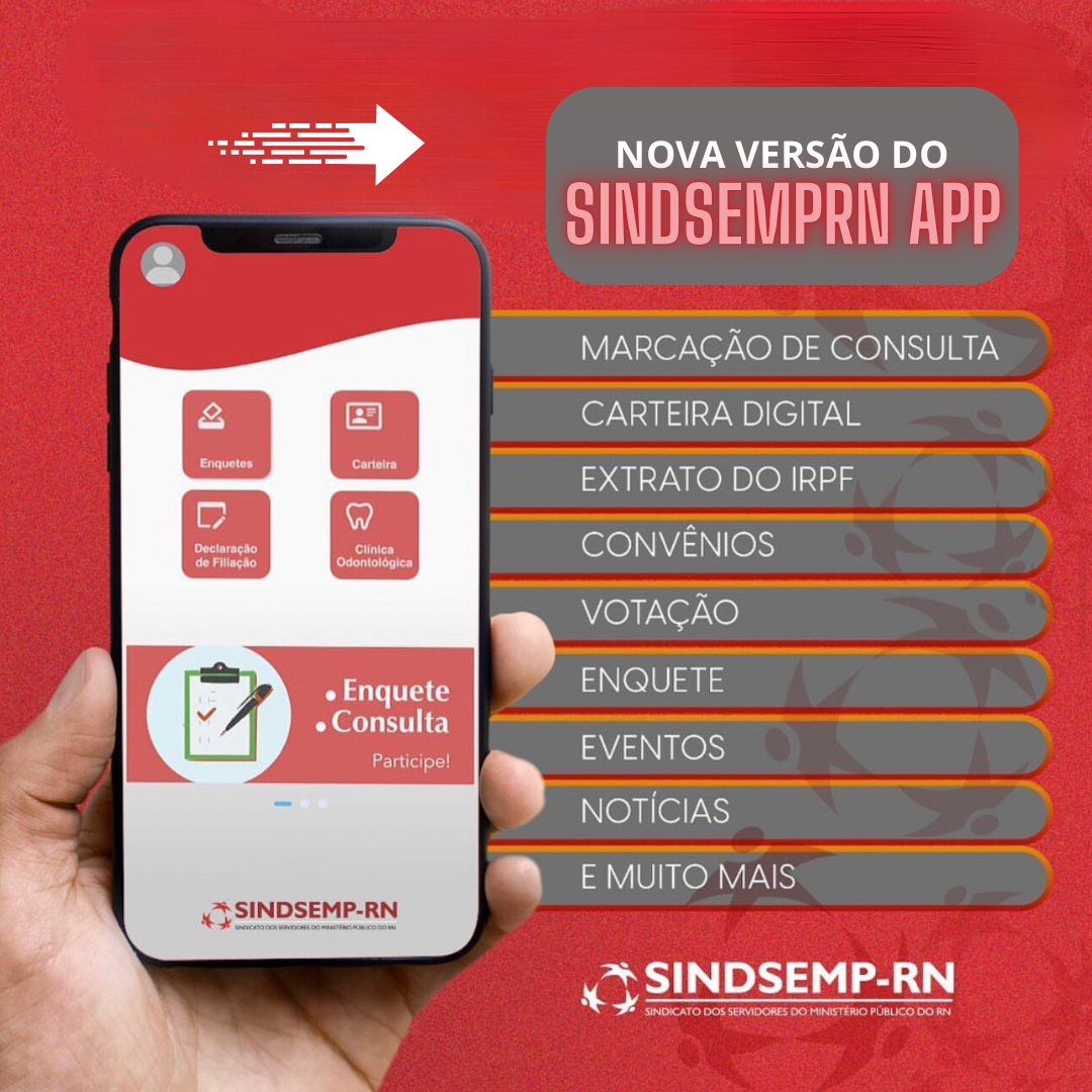 Temos uma nova versão do aplicativo SINDSEMPRN