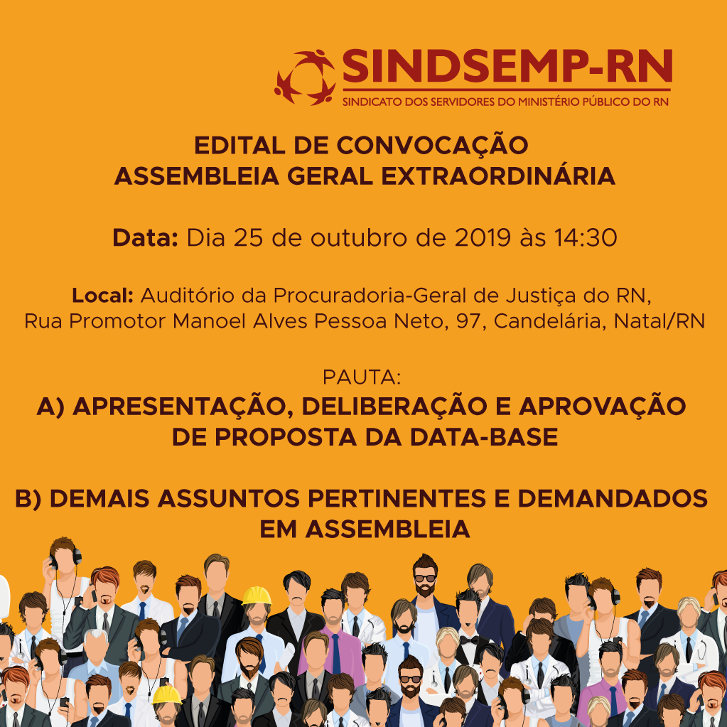 Edital de convocação - Assembleia geral extraordinária