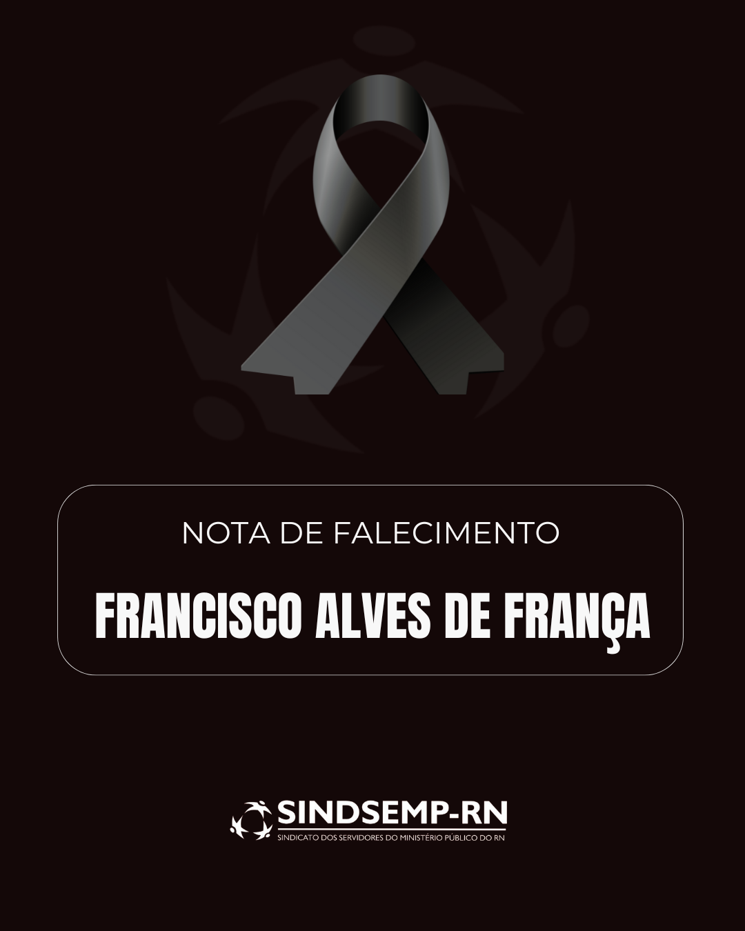 Nota de Falecimento | Francisco Alves de França