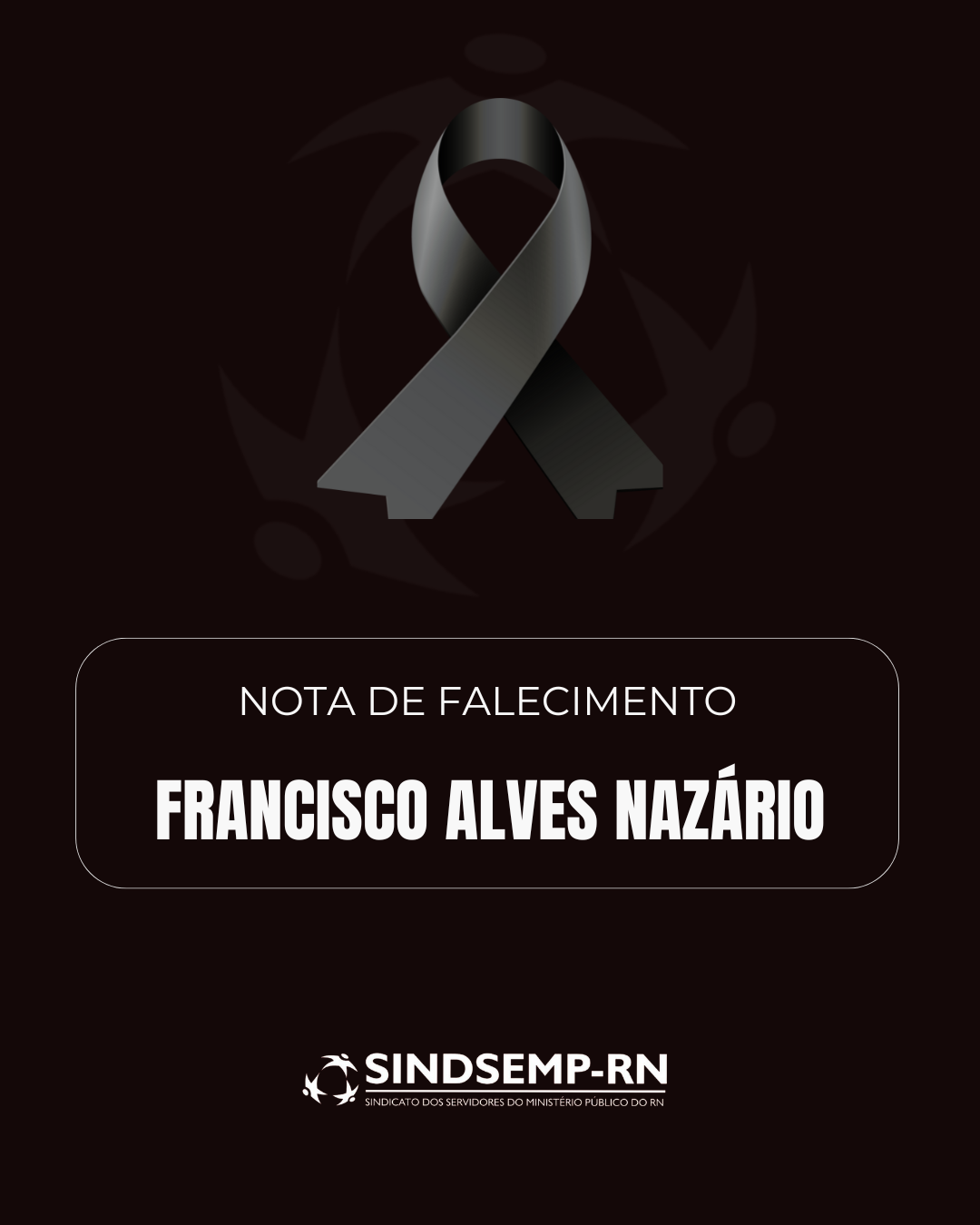 Nota de Falecimento | Senhor Francisco Alves Nazário