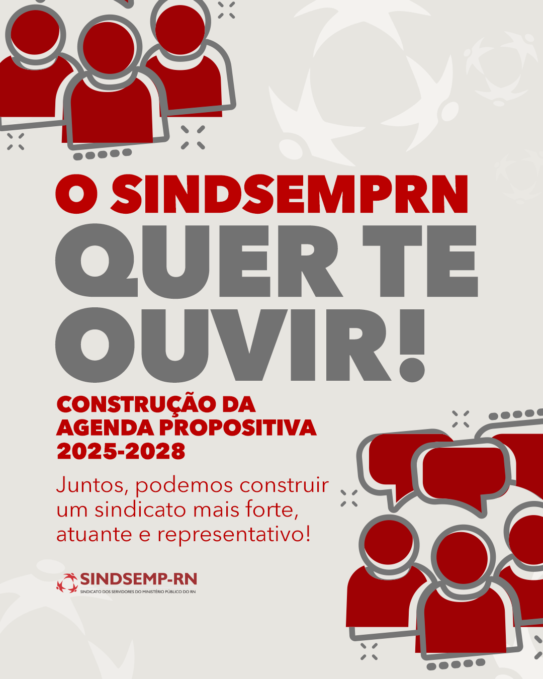 Agenda Propositiva: SindsempRN abre prazo para sindicalizados contribuírem com documento que será apreciado em Assembleia Geral Extraordinária. Confira os detalhes.